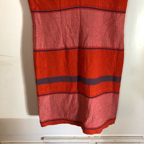 Anthropologie HD In Paris Cotton Sorbet Stripe Cutout Shift Dress, Size 2P - Picture 5 of 12